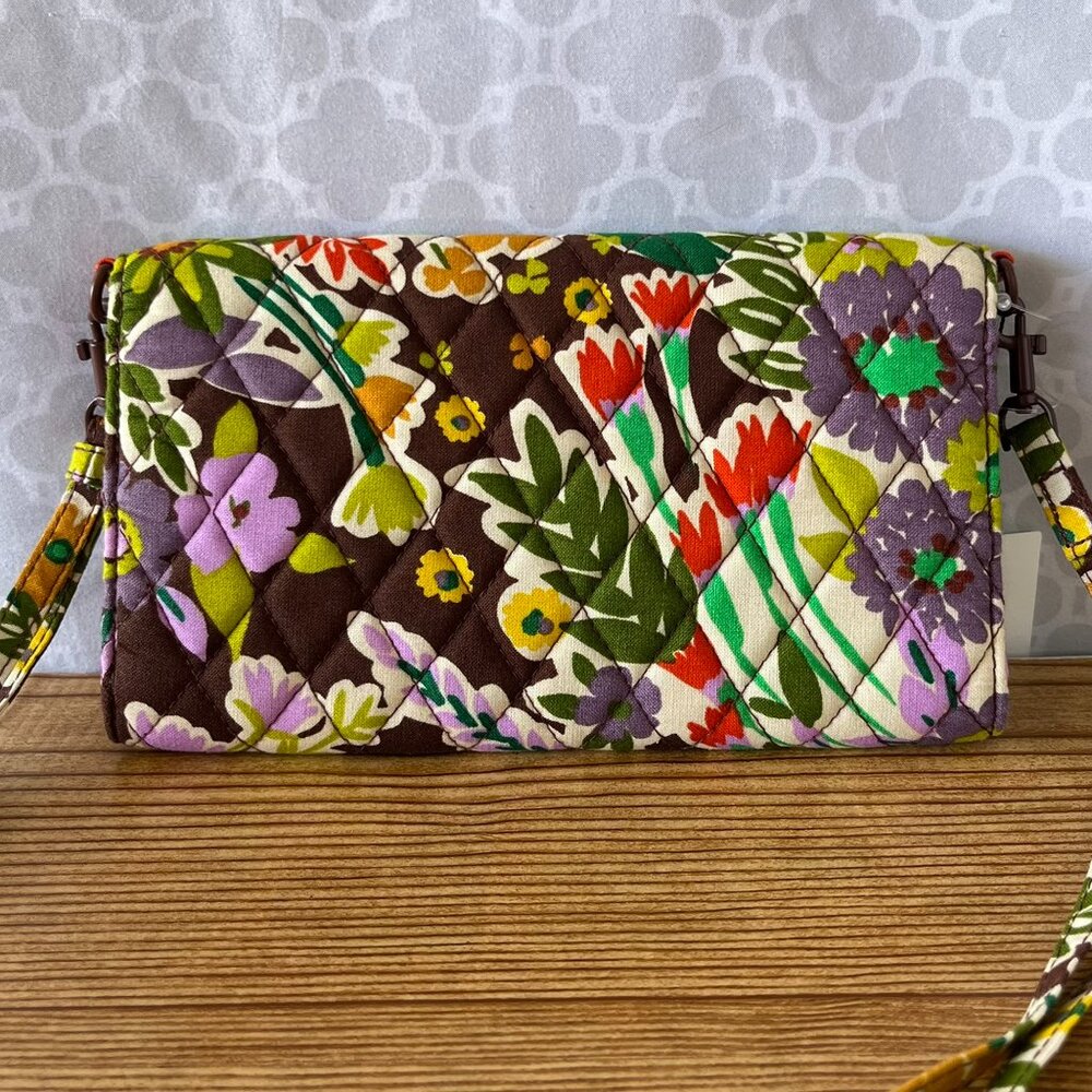 Vera Bradley Evening Garden Wallet Crossbody NWT Floral - Picture 8 of 13